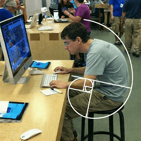 Programmer with bad posture